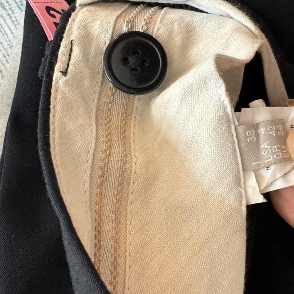 STEFANEL Italy black Slim Trouser Comfort Stretch suite Pant size 4 VGUC - Picture 10 of 17